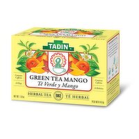 Tadin Mango Green Tea, Contains Caffeine, Herbal Tea